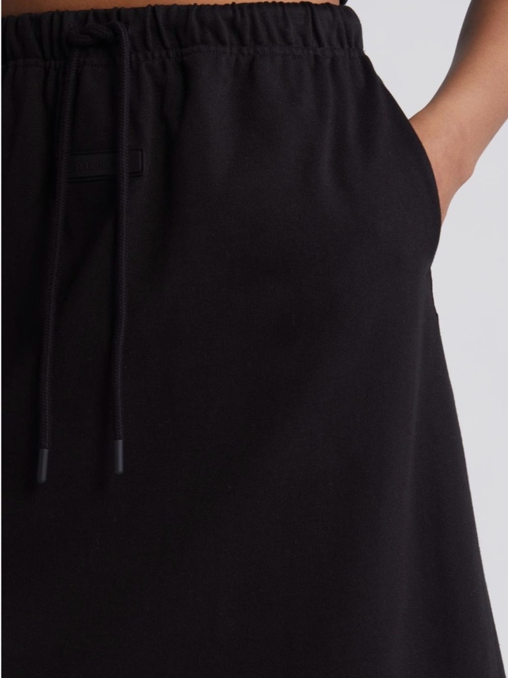 Fear of God Drawstring Midi Skirt - Black - Picture 4 of 6
